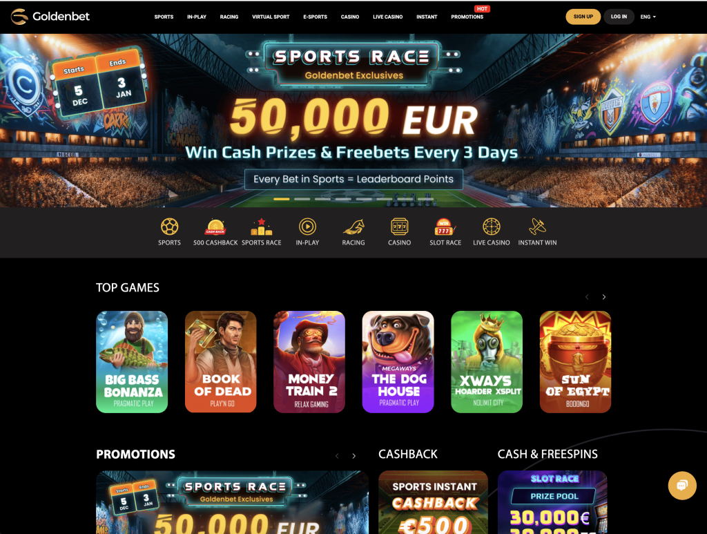 Goldenbet Casino Website